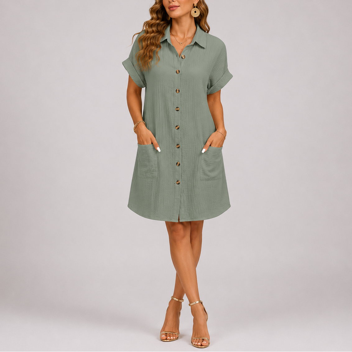 Vestido Chemise Feminino Serena