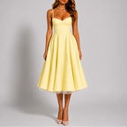 Vestido Midi Feminino Celeste