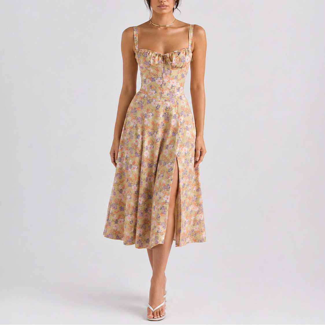 Vestido Midi Feminino Isabella