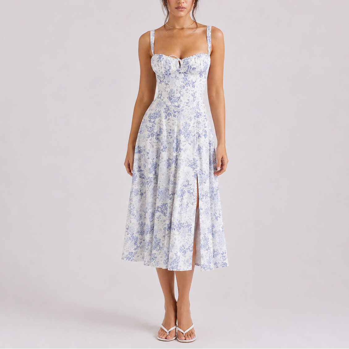 Vestido Midi Feminino Isabella