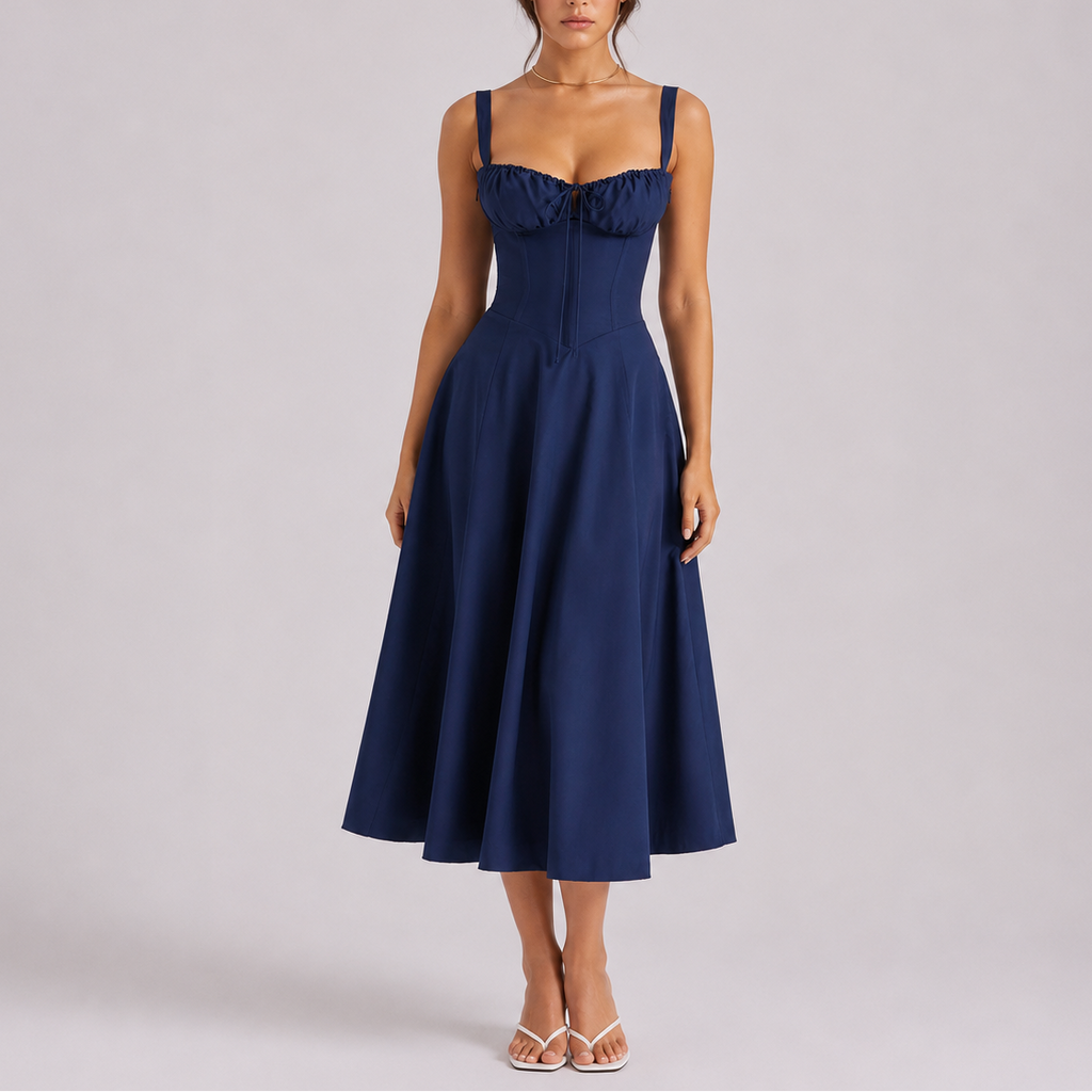 Vestido Midi Feminino Isabella