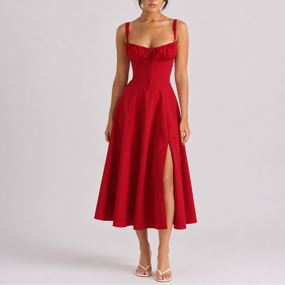 Vestido Midi Feminino Isabella