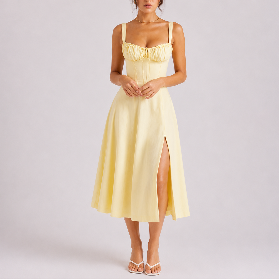 Vestido Midi Feminino Isabella