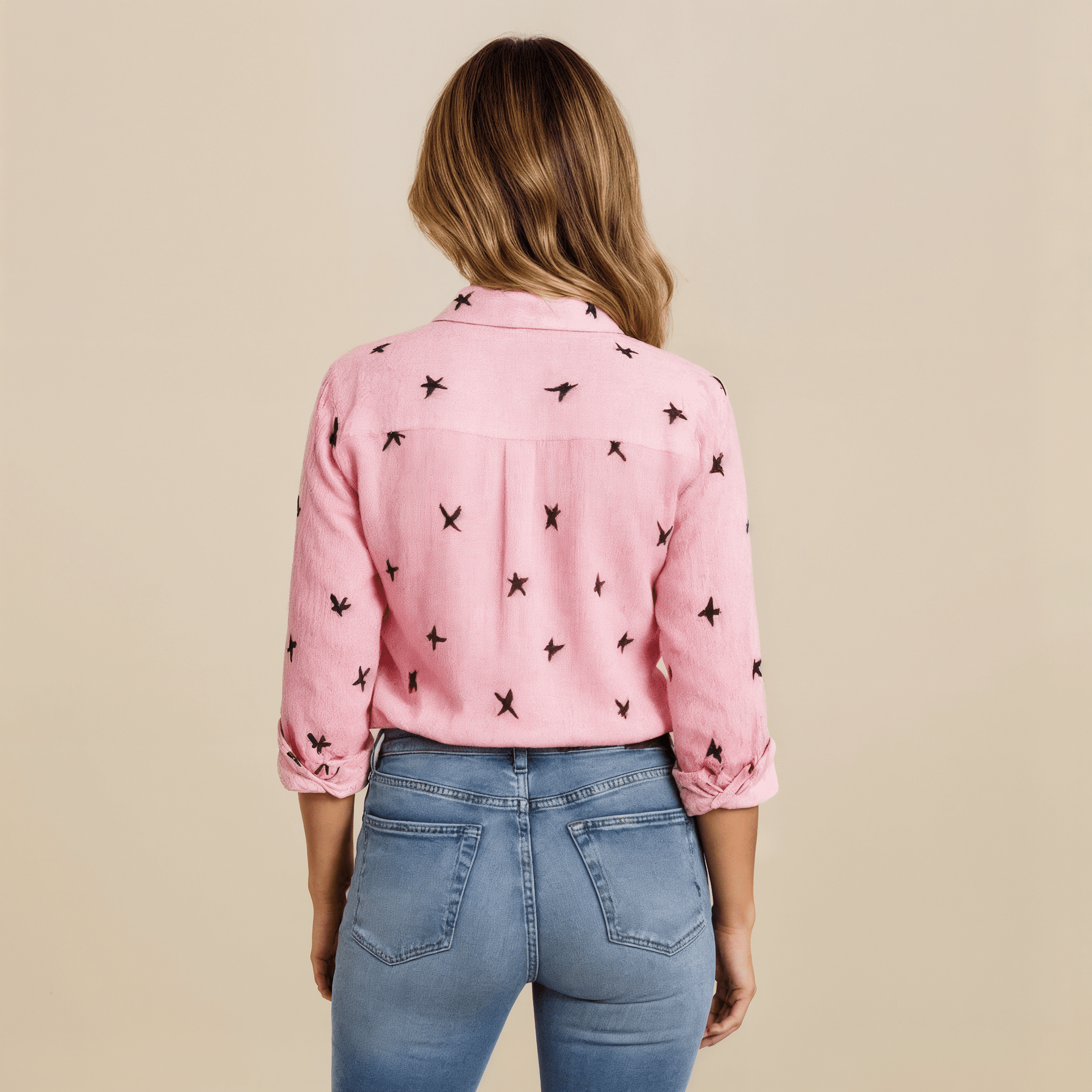 Camisa Feminina de Botão Colibri