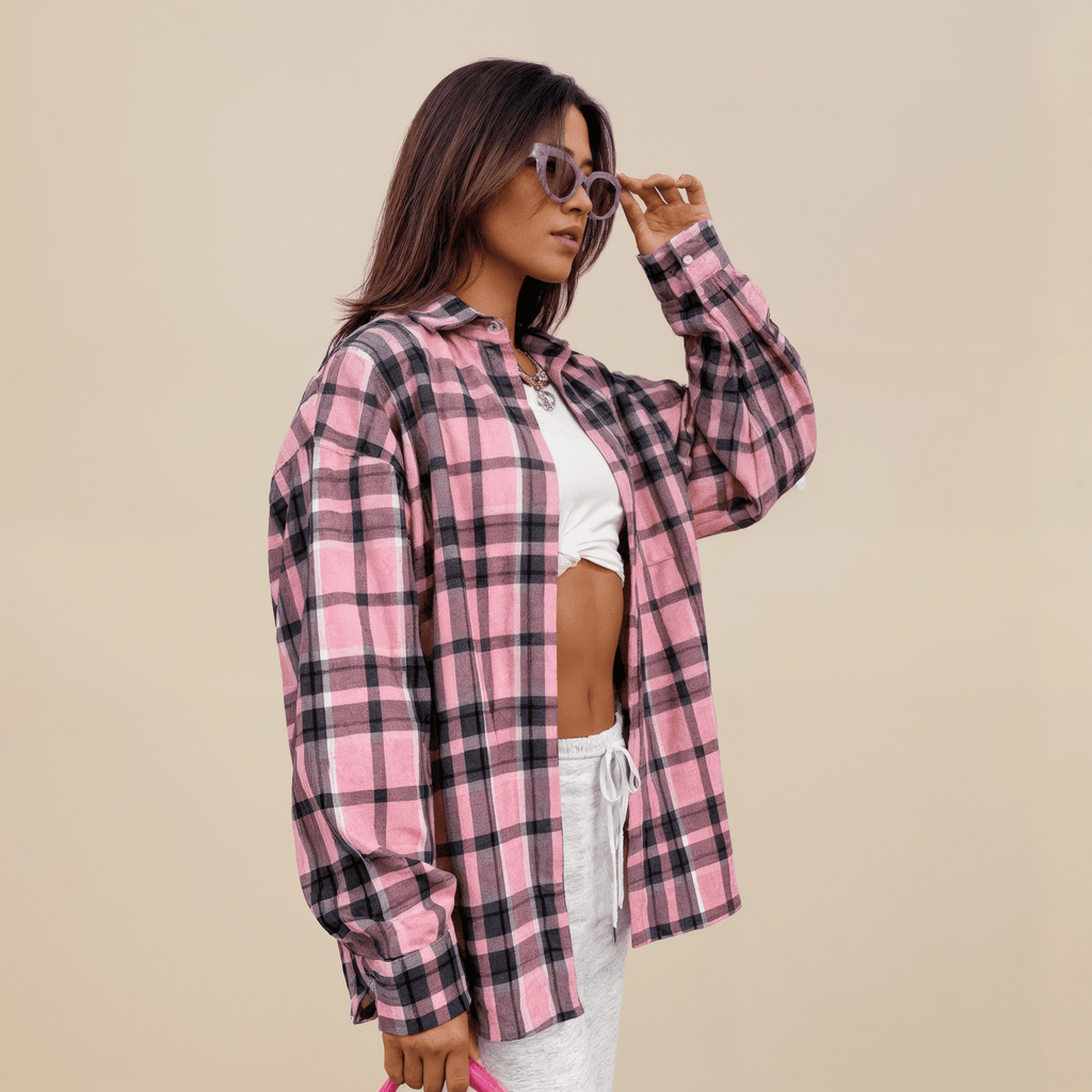 Camisa Feminina Xadrez Madri