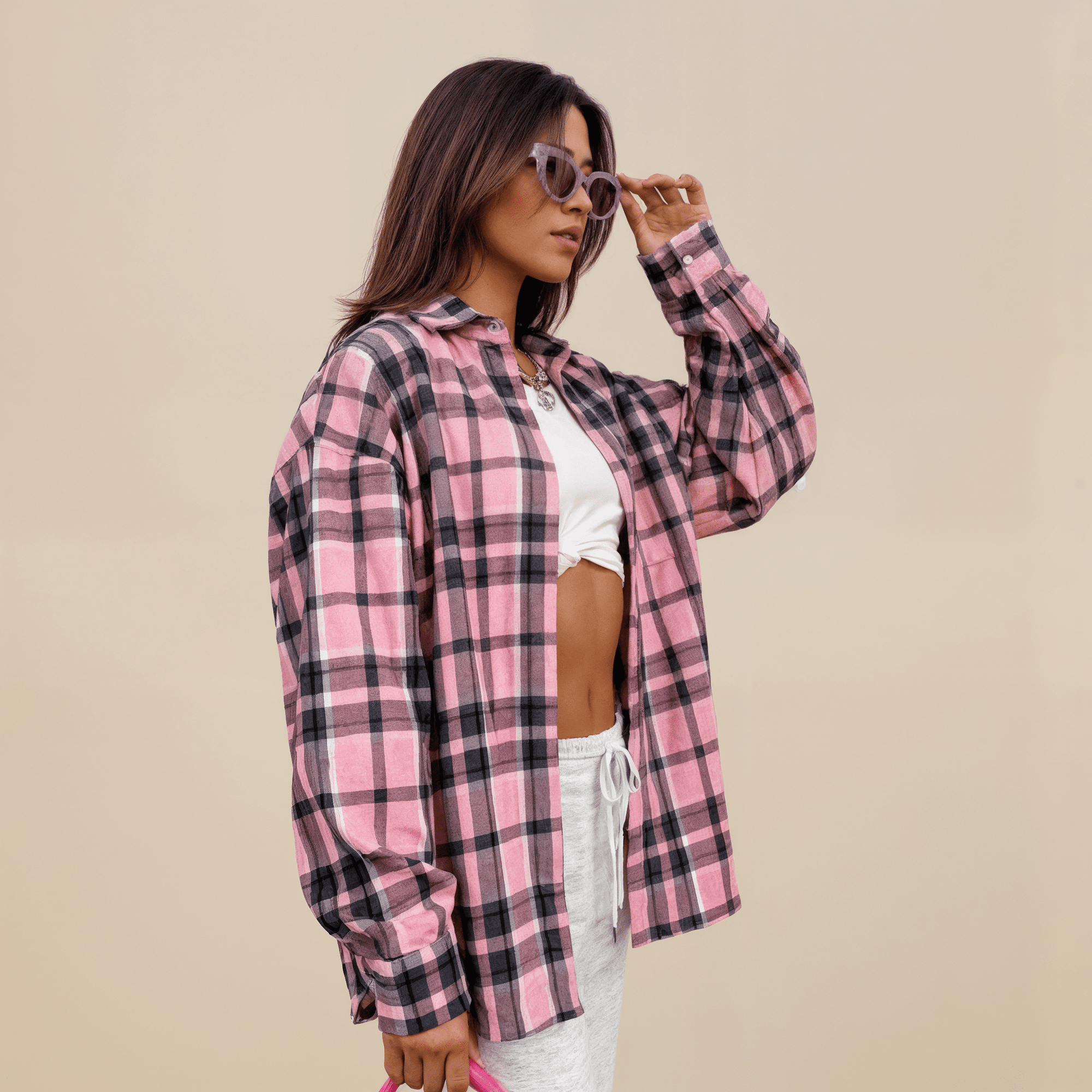 Camisa Feminina Xadrez Madri