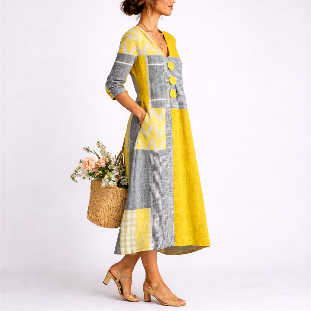 Vestido Midi  Feminino Solene