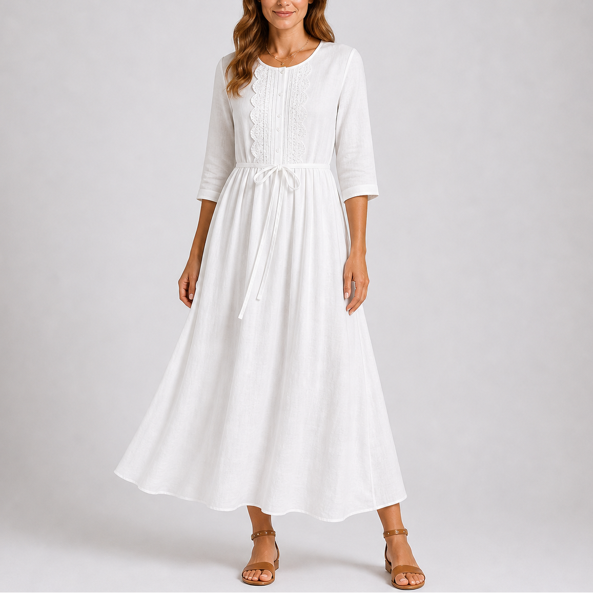 Vestido Midi Feminino Aurora